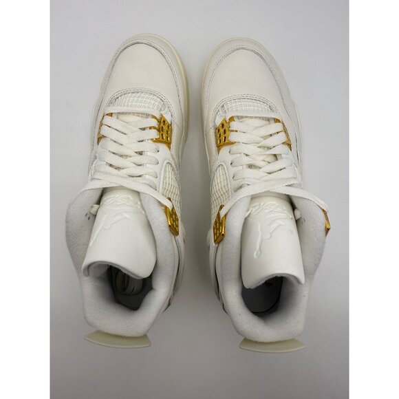 Size 9 - Air Jordan 4 Retro Metallic Gold (Women's) - Picture 7 of 11